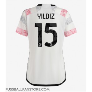 Juventus Kenan Yildiz #15 Replik Auswärtstrikot Damen 2023-24 Kurzarm